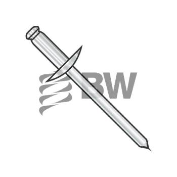 5/32 x .12-.18  Large Flange Stainless Steel Rivet With Steel Mandrel, SSDS53L