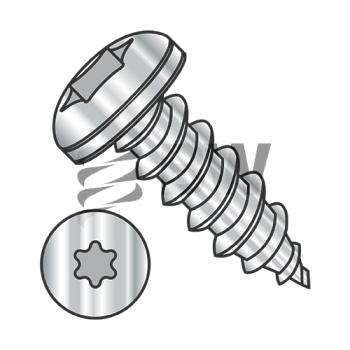 6-20 x 1  6 lobe Pan Self Tapping Screw Type AB Fully Threaded 18-8 Stainless Steel, 0616ABTP188