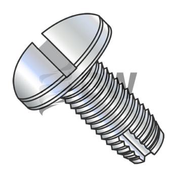 6-32 x 1/4  Slotted Pan Thread Cutting Screw Type 1 Fully Threaded Zinc, 06041SP