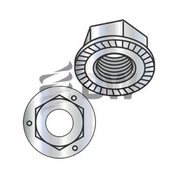 1/2-13  Serrated Flange Hex Lock Nuts Grade 5 Zinc