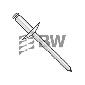 5/32 x .02-.12  Large Flange Aluminum Rivet With Aluminum Mandrel, ADA52L