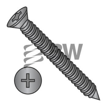 6-18 x 2 1/4  Phillips Trim Head Drywall Screw Fine Thread Black, 0636YPFT