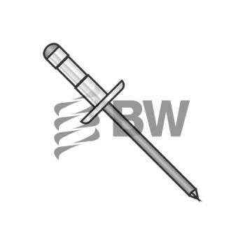 1/8 x .125-.312  Low Profile Multi Grip Rivet/Black Phosphate Mandrel, L-0414B