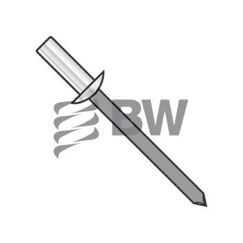 5/32 x .31-.37  Closed End Aluminum Rivet Steel Mandrel Carbon Steel, ADSC56