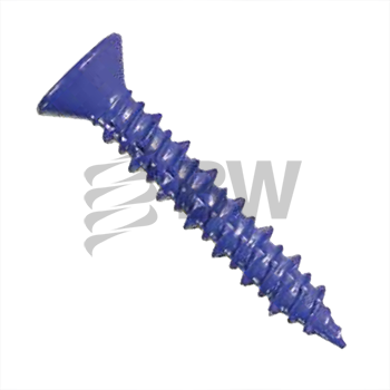 1/4 X 2 1/4 Flat Head Phil, Blue Tapking Sd Concrete Screws, Durablecoat