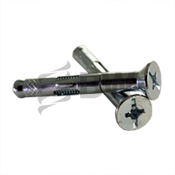 5/16 X 3 1/2 Slotted Flat Head Sleeve Anchor Zinc