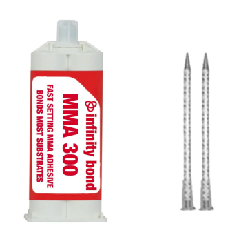 50ml INFINITY MMA-300 High-Performance Methacrylate Adhesive - 5 Minute Open Time (Clear), INFINITY MMA-300-50ML-SM